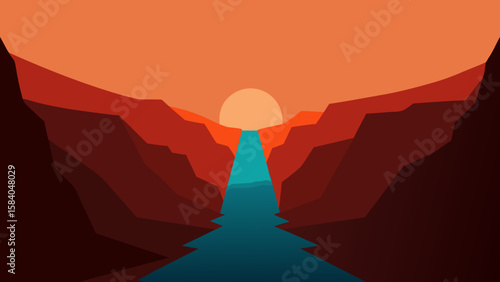 The Deep And Echoing Silence At The Bottom Of A Very Vast And Dry Desert Canyon