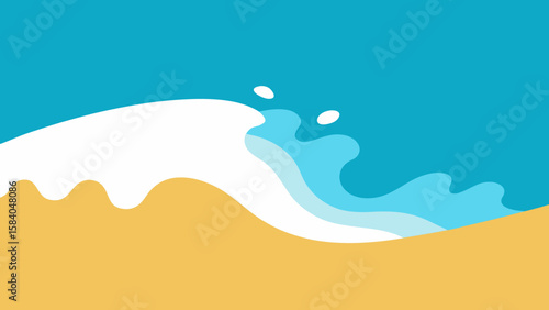Observe the Foamy Edge of a Wave as it Dissolves on the Shore