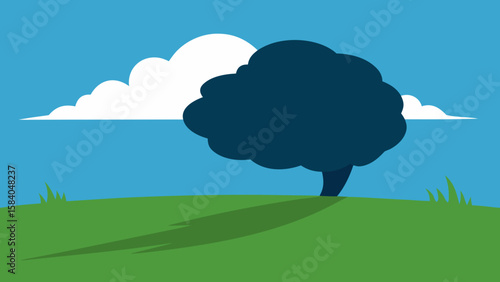 Observe the Shadow of a Large Cloud Moving Quickly Across the Landscape