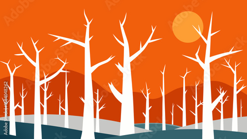 Witness the Stark Beauty of a Dead Forest with Bleached Trees