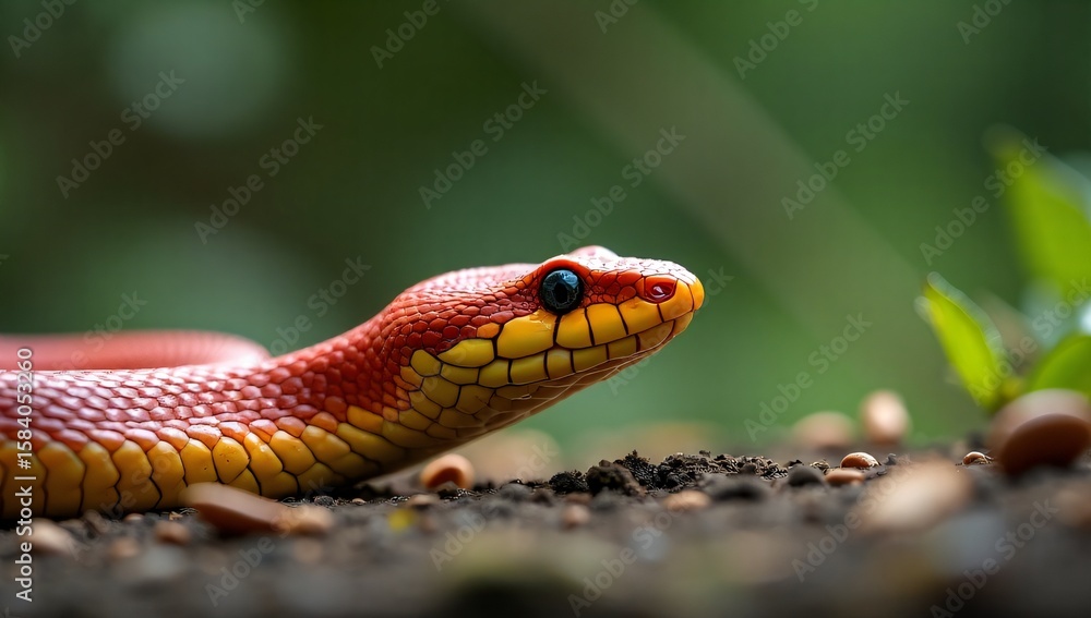 Obraz premium snake in the grass