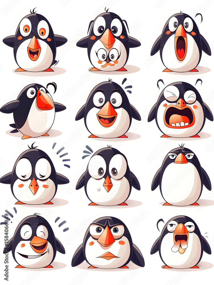 Obraz premium Penguin Emotions Collection