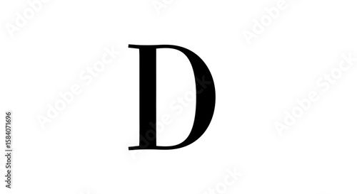 Vector download vector graphic of letter d typography design element for creative projects and graphic design needs