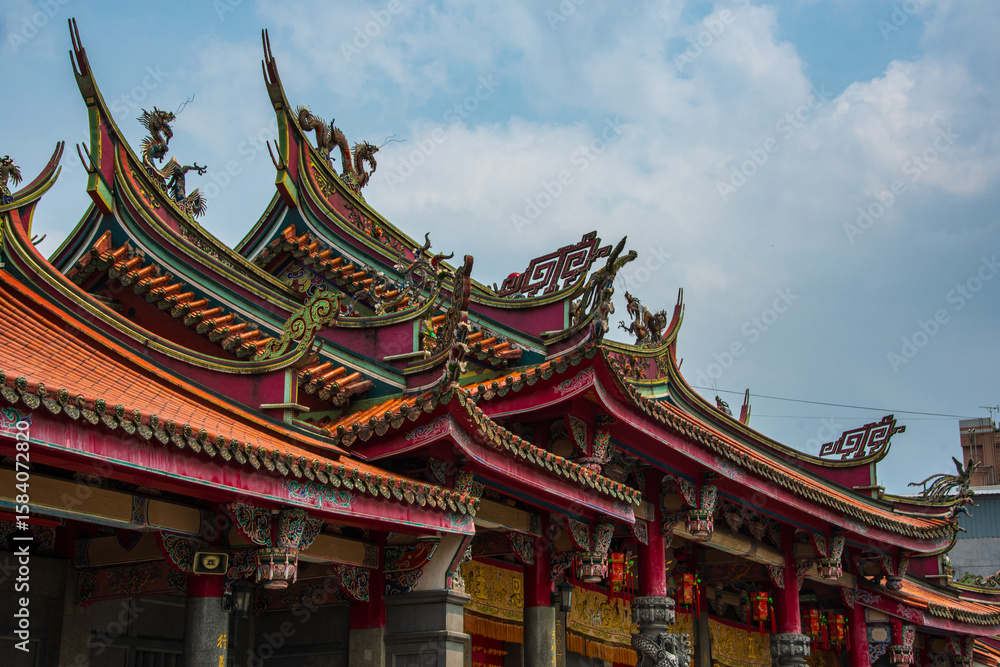 Obraz premium chinese temple roof