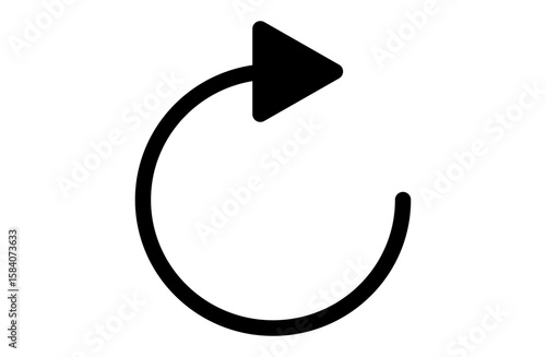 更新のシンプルな線画のUIアイコン