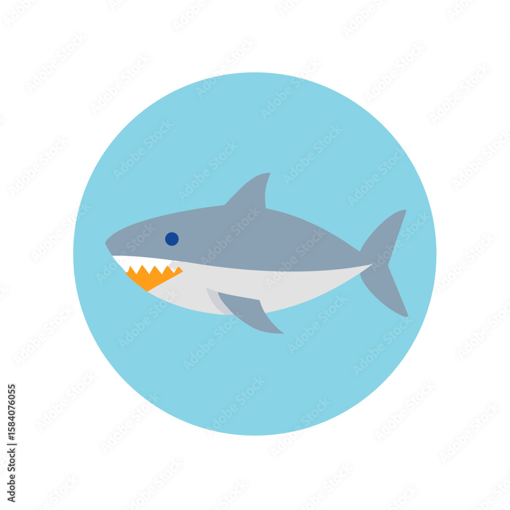 Obraz premium shark vector illustration