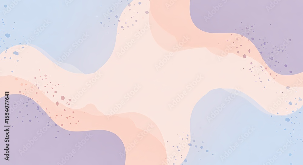 Fototapeta premium Pastel Wave Abstract Background Soft Hues and Organic Shapes