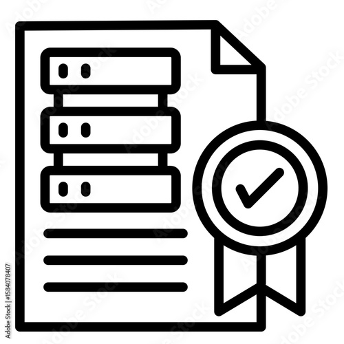 Data Quality  Icon Element For Design

