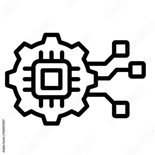 Digitalization  Icon Element For Design
