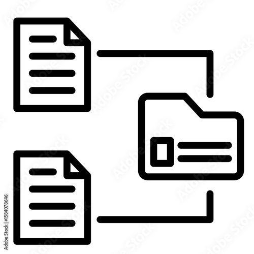 Data Storage  Icon Element For Design
