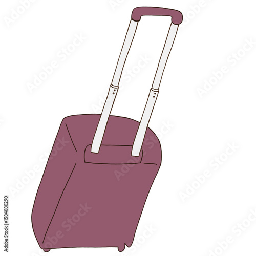 キャリー　旅行　趣味　イラスト　あずき　単体　　イラスト