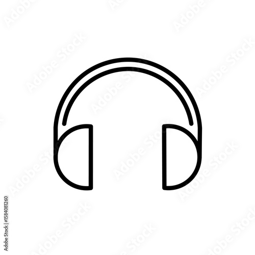 music icon button. listening to music icon. relaxing music vector design. audio icon.
