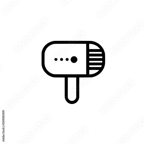 Side profile icon of a hair dryer with visible nozzle representing personal grooming or hairstyling tool