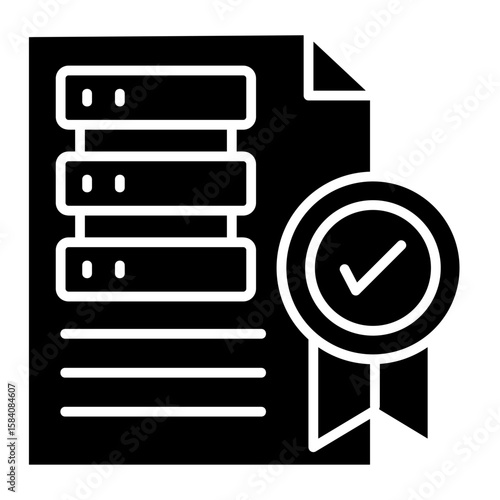 Data Quality  Icon Element For Design
