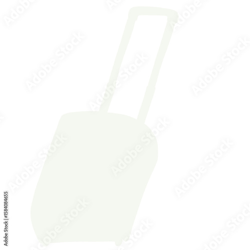 キャリー　旅行　趣味　イラスト　白　単体　シークレット