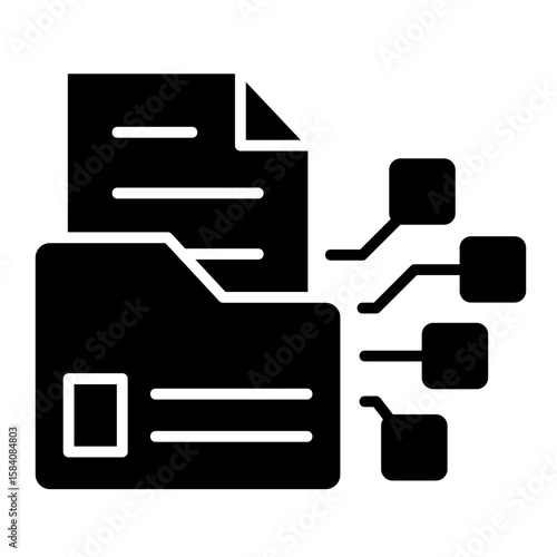 Data Transformation  Icon Element For Design
