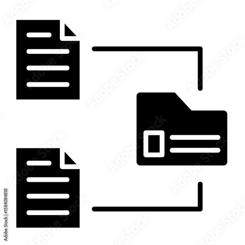 Data Storage  Icon Element For Design
