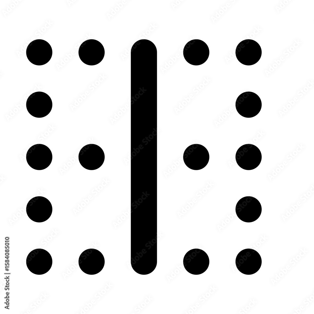 Fototapeta premium Border Vertical - Simple Minimalist Modern Icon for UI Apps