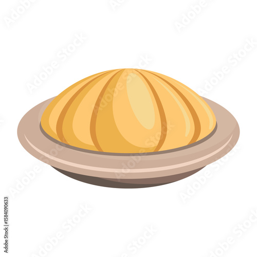 Freshly Baked Bread Bun Icon