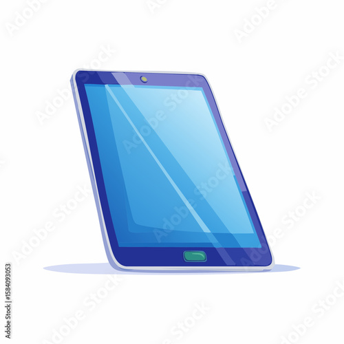 アニメ風タブレット端末ベクター素材