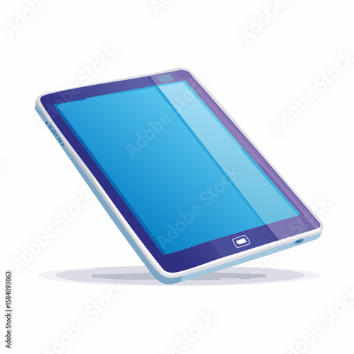アニメ風タブレット端末ベクター素材