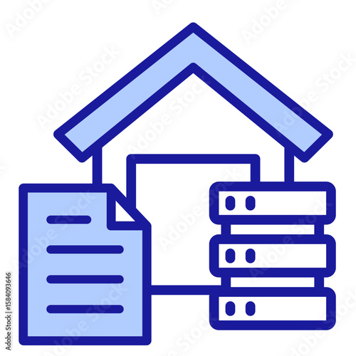 Data Warehouse  Icon Element For Design
