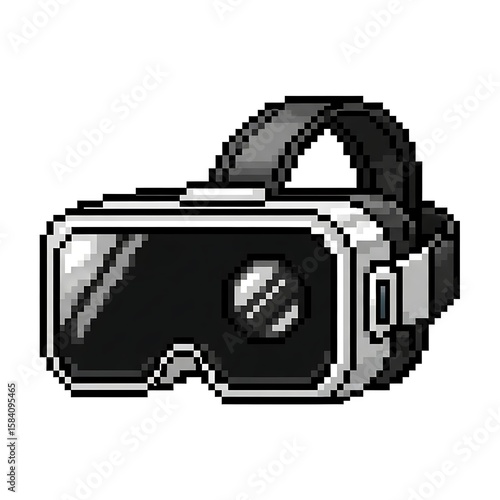 Pixel Art VR Headset: 8-bit Virtual Reality Goggles