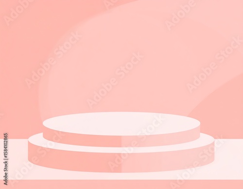 Pink Product Display Podium Stage Background