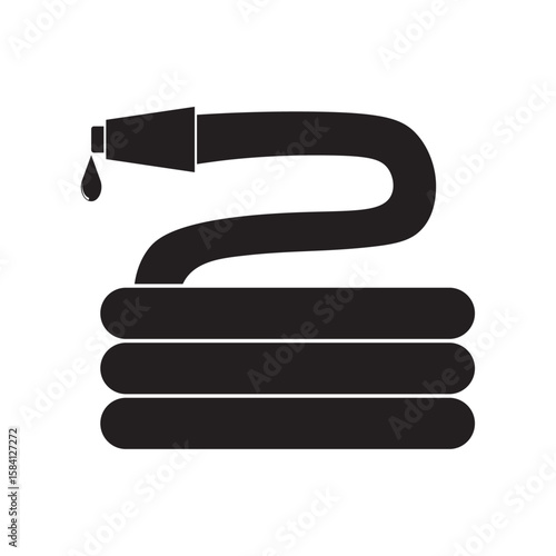 water hose flat icon vector