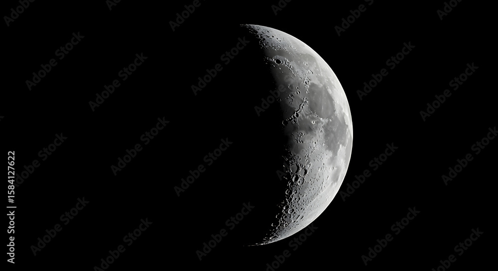 Obraz premium Detailed Waxing Gibbous Moon Phase with Visible Craters Against a Black Sky Background in High Resolution
