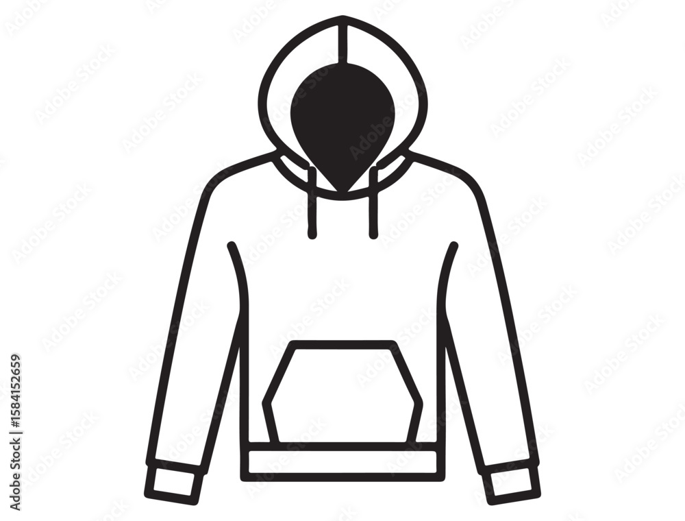 Obraz premium HOODIE SILHOUETTE
