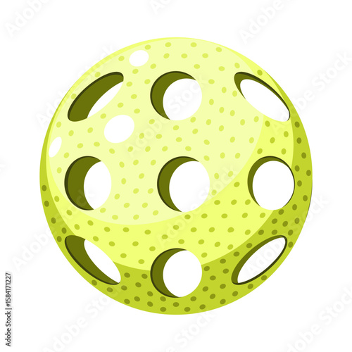 Pickleball ball equipment for game vector illustration 