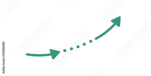 上昇する矢印のイラスト