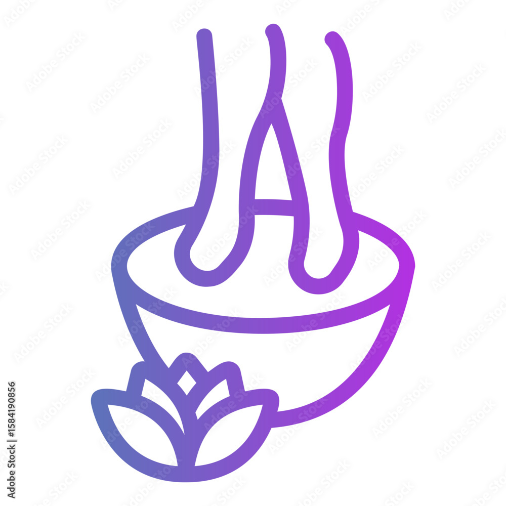 Obraz premium pedicure Gradient icon