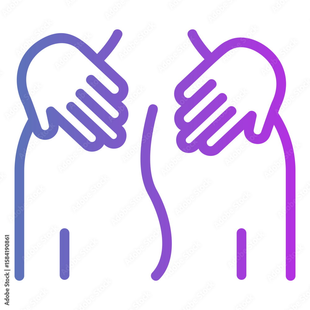 massage Gradient icon massage Gradient icon