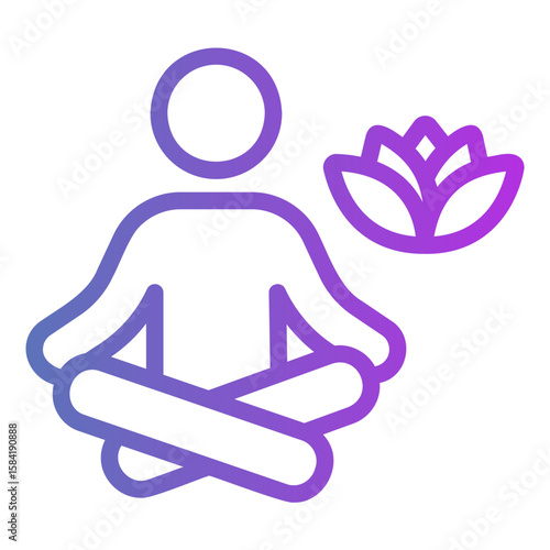 yoga Gradient icon