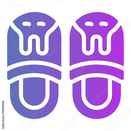 slippers Gradient icon