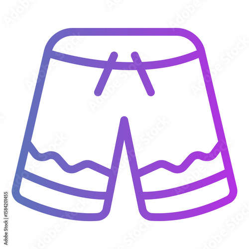 swimming suit Gradient icon