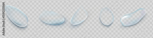 Water rain drops or steam shower isolated on transparent background. Realistic pure droplets condensed. Vector clear vapor water bubbles on window glass surface for your design.