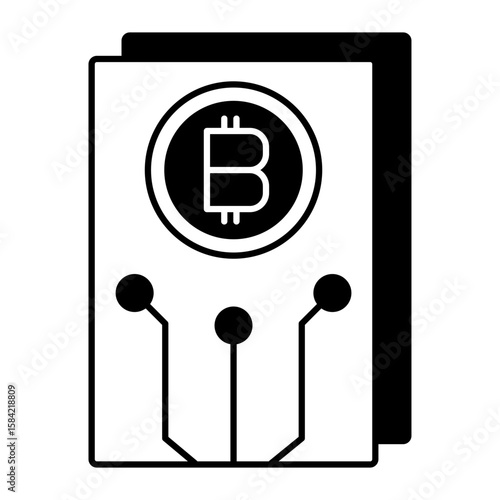 white paper black fill icon