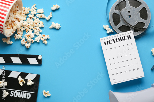 Frame made of calendar with...