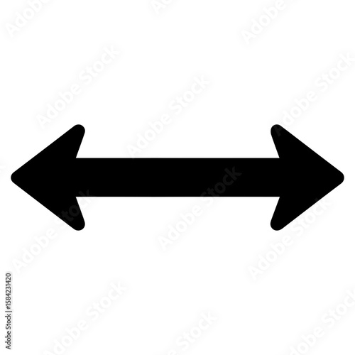 Pedestrian walkway signage left and right arrow icon with transparent background representing footpath direction options and safe walking routes
