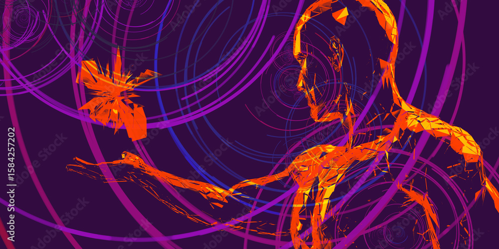 Naklejka premium Futuristic Abstract Concept