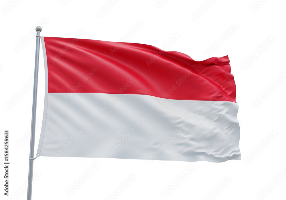 Indonesia's National Flag A Symbol of Independence and Unity, Proudly Waving in the Wind, representing its rich culture Indonesia's National Flag A Symbol of Independence and Unity, Proudly Waving in the Wind, representing its rich culture