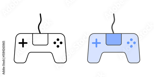 Alternative input device icon showing an unconventional controller, ideal for motor accessibility, adaptive tech interfaces, and assistive interaction hardware illustrations.