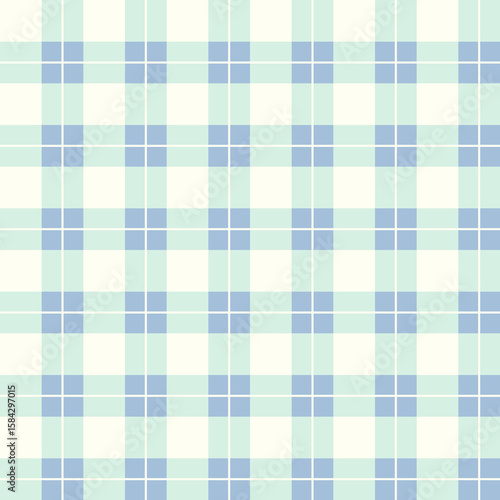 Seamless mint green plaid pattern.