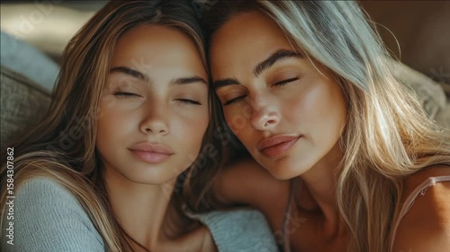 portrait of two young women