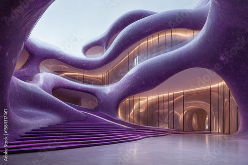 New museum of contemporary art in Barcelona interior.