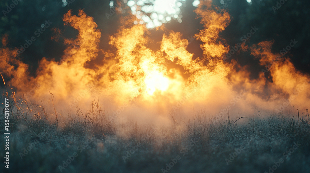 Fototapeta premium fire in the forest