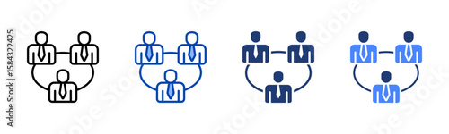 Investor Relations icon set multiple style collection
